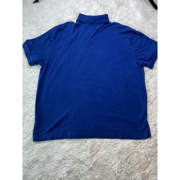 Tommy Hilfiger Men's TH Lux Interlock Blue Custom Fit Polo Shirt Size: L - Picture 10 of 11